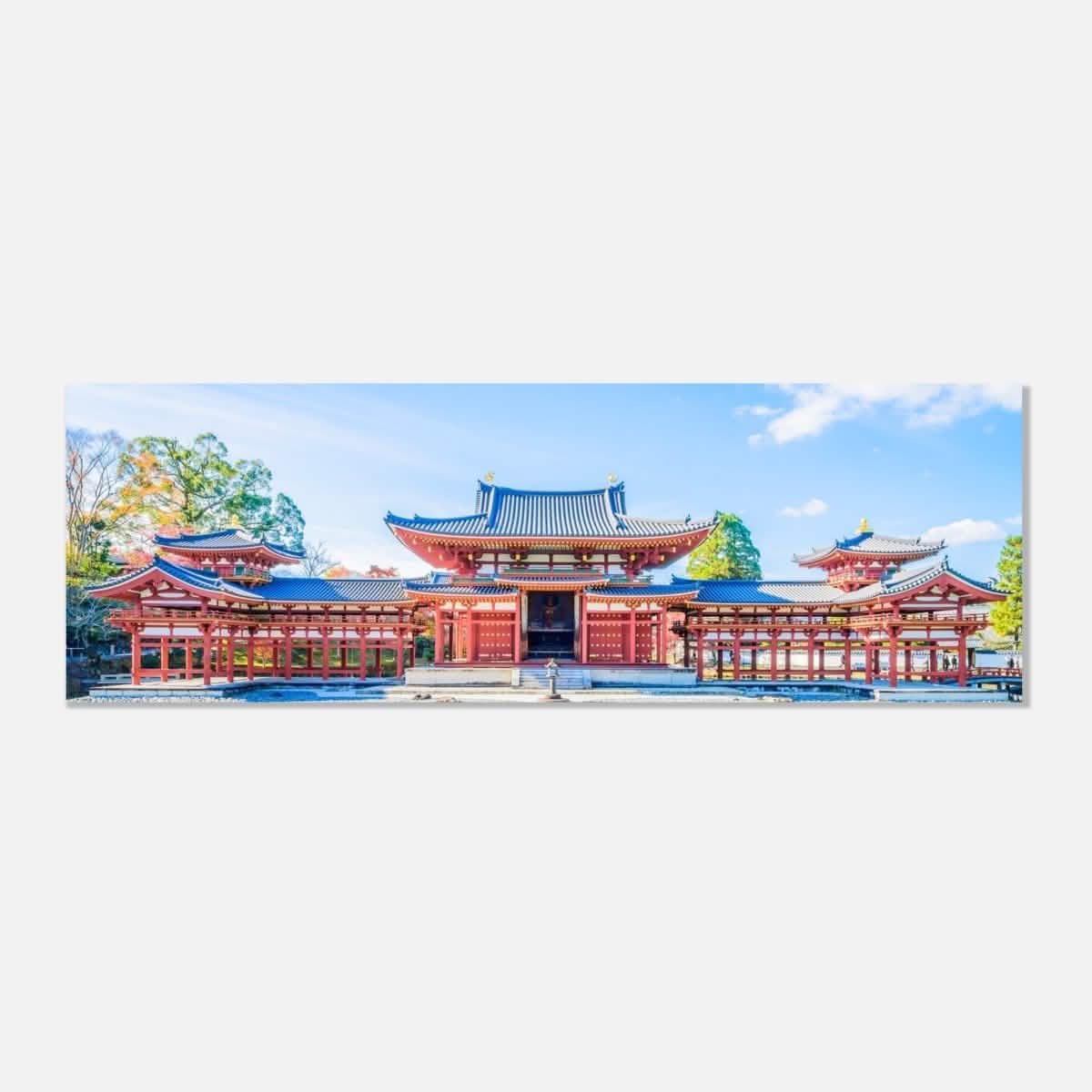 Byodo - in in Perfect Harmony | Buddhist temple | Uji, Japan | Panormic print 30x90cm/12x36" - Aluminum Print - 30x90 cm / 12x36″ -