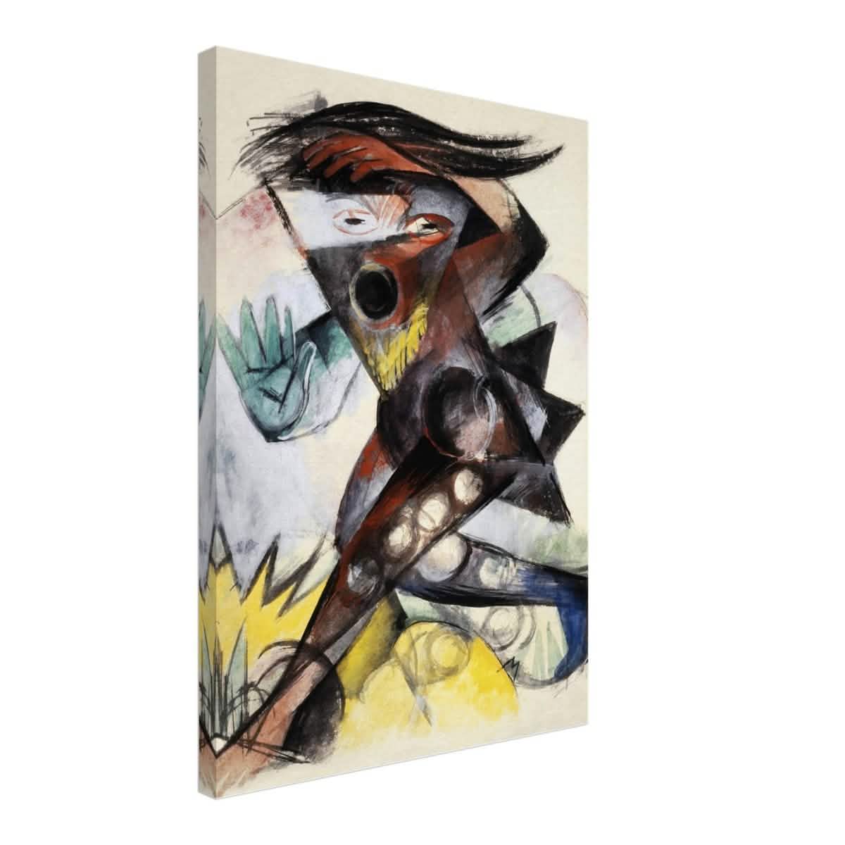 Caliban (from Shakespeare's The Tempest) by Franz Marc 1914 Wall art print - Canvas - 50x70 cm / 20x28″ - Thick