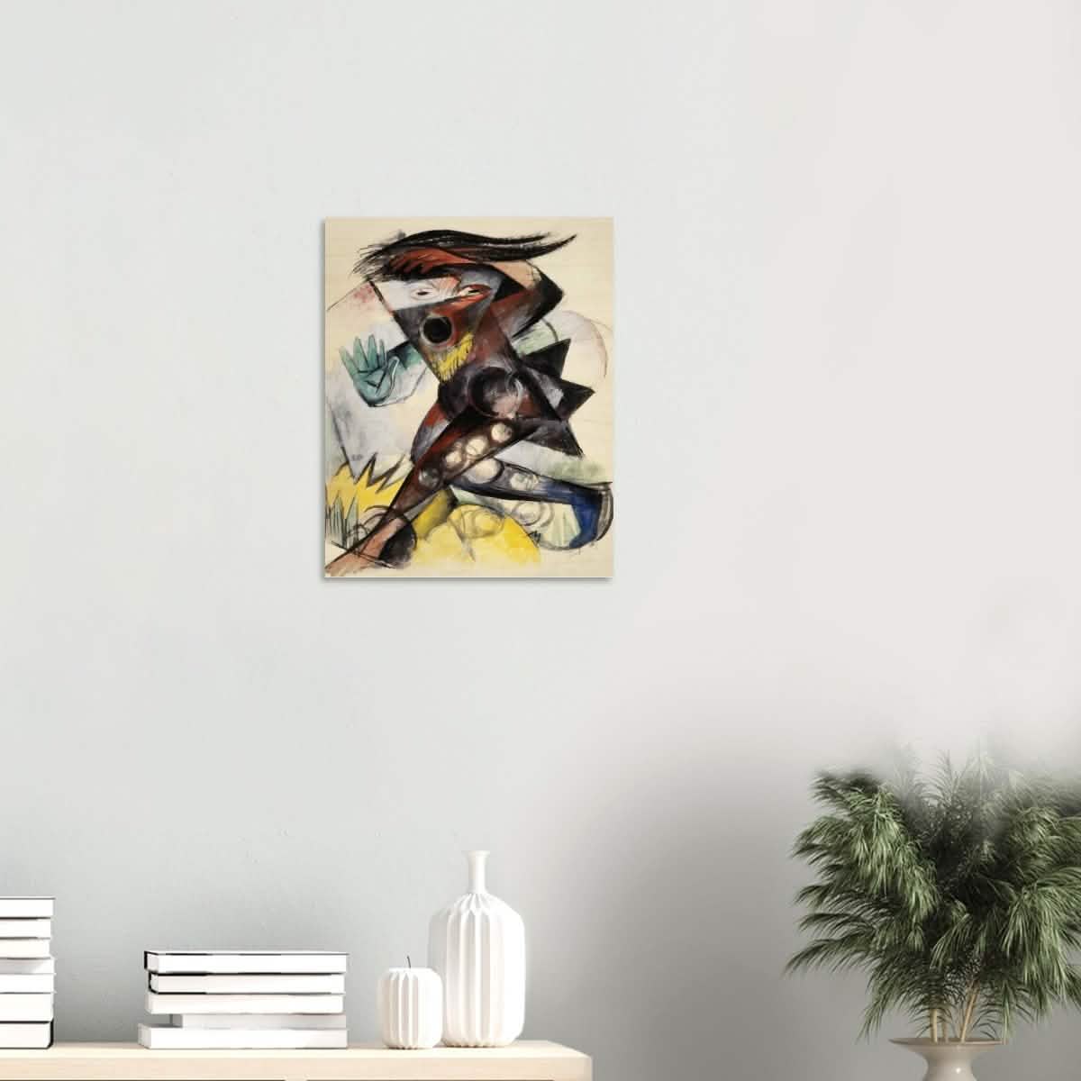 Caliban (from Shakespeare's The Tempest) by Franz Marc 1914 Wall art print - Wood Prints - 40x50 cm / 16x20″ - 10 mm