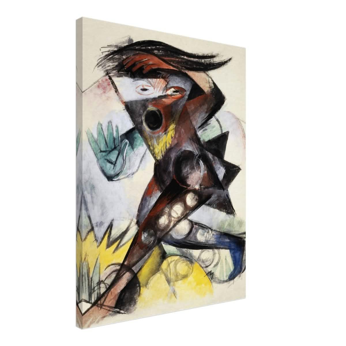 Caliban (from Shakespeare's The Tempest) by Franz Marc 1914 Wall art print - Canvas - 60x80 cm / 24x32″ - Thick