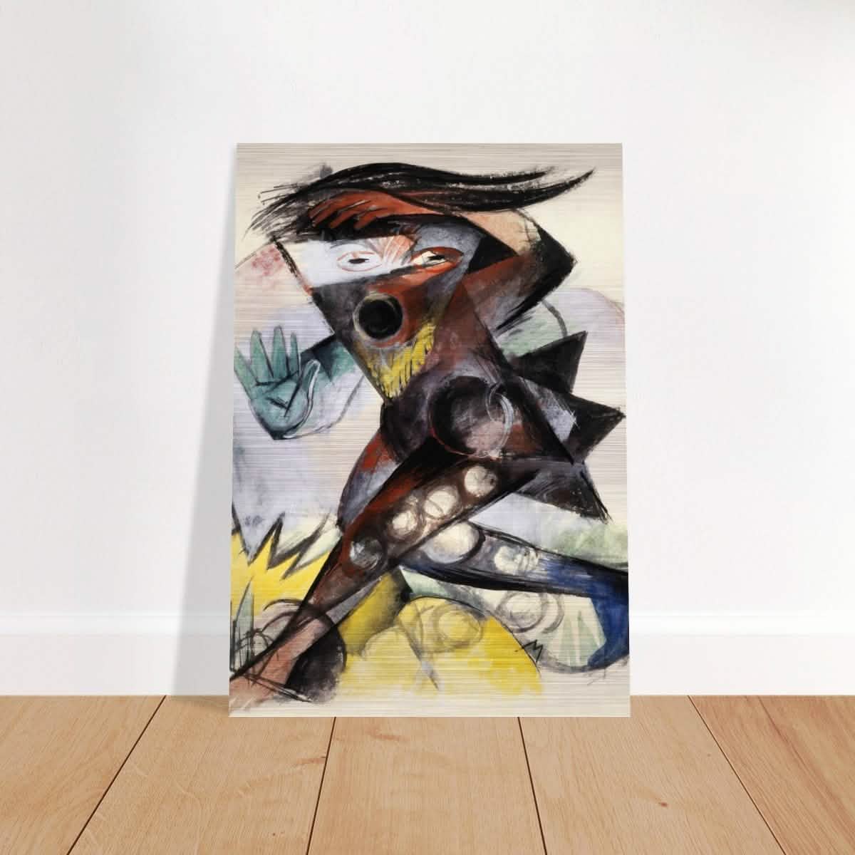 Caliban (from Shakespeare's The Tempest) by Franz Marc 1914 Wall art print - Brushed Aluminum Print - 70x100 cm / 28x40″ -
