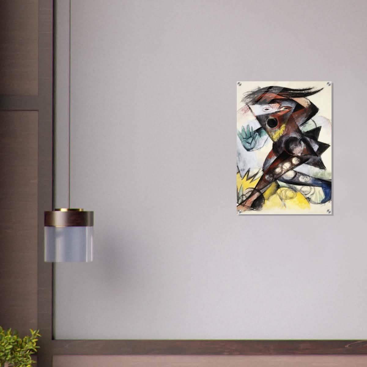 Caliban (from Shakespeare's The Tempest) by Franz Marc 1914 Wall art print - Acrylic Print - 50x70 cm / 20x28″ -