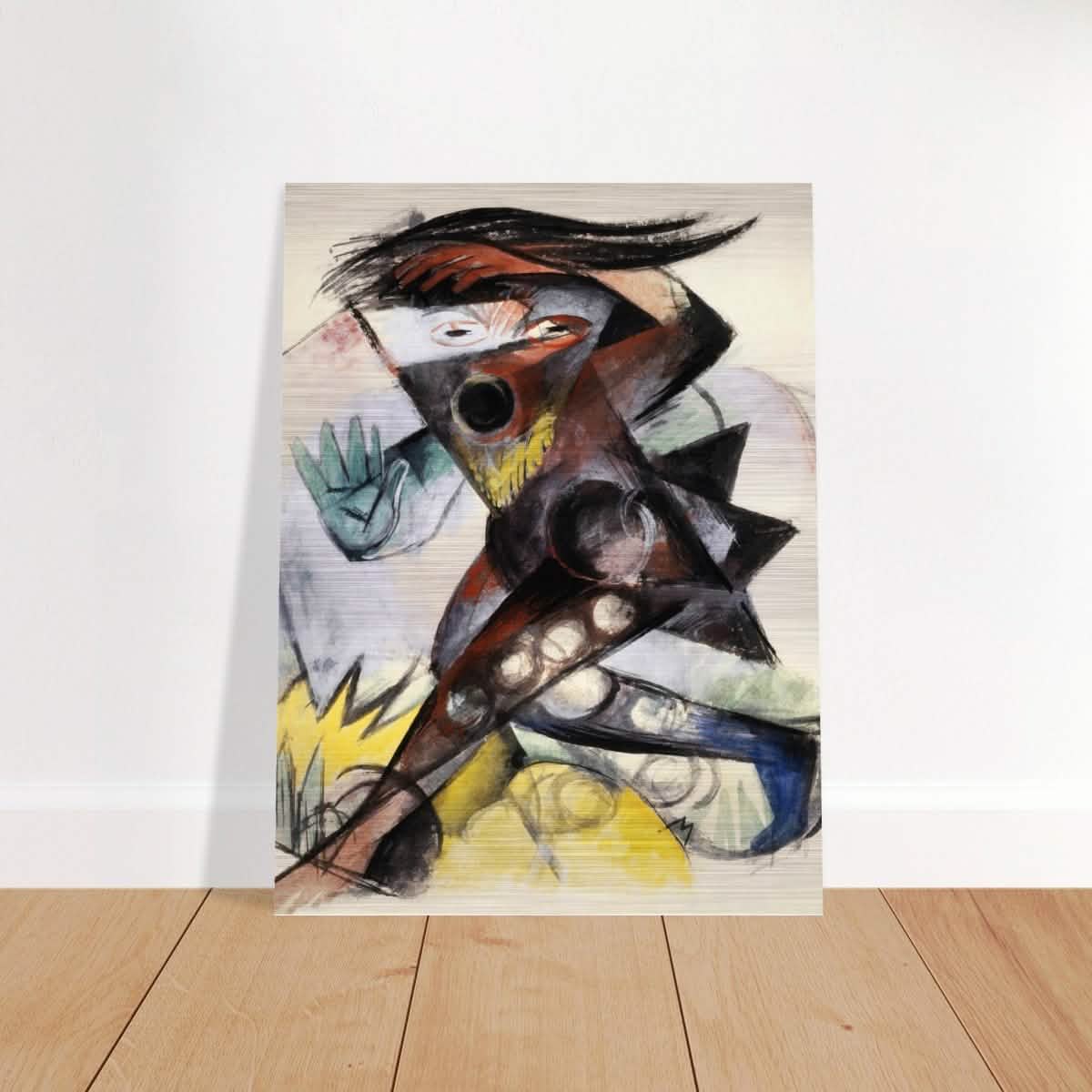 Caliban (from Shakespeare's The Tempest) by Franz Marc 1914 Wall art print - Brushed Aluminum Print - 60x80 cm / 24x32″ -