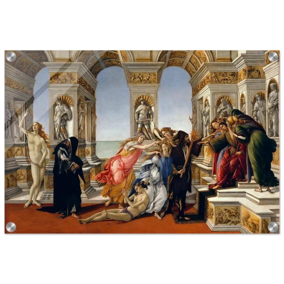 Calumny of Apelles by Sandro Botticelli 1495 | Vintage Art wall art print - Acrylic Print - 40x60 cm / 16x24″ -