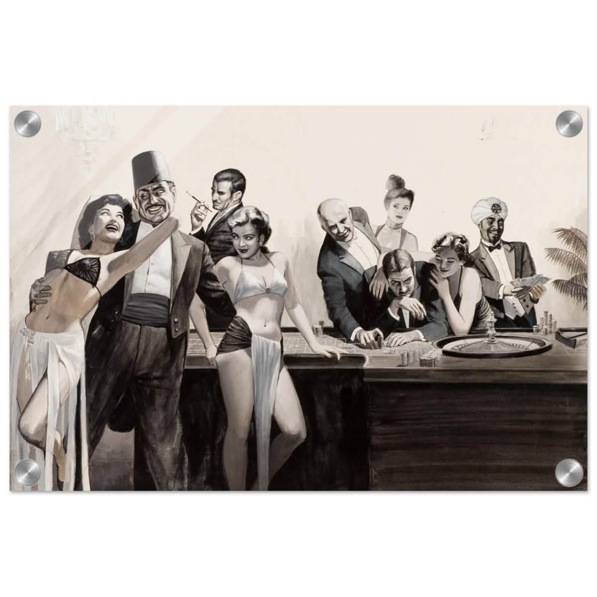 Casino Royale Nights | Vintage Glamour - Acrylic Print - 30x45 cm / 12x18″ -