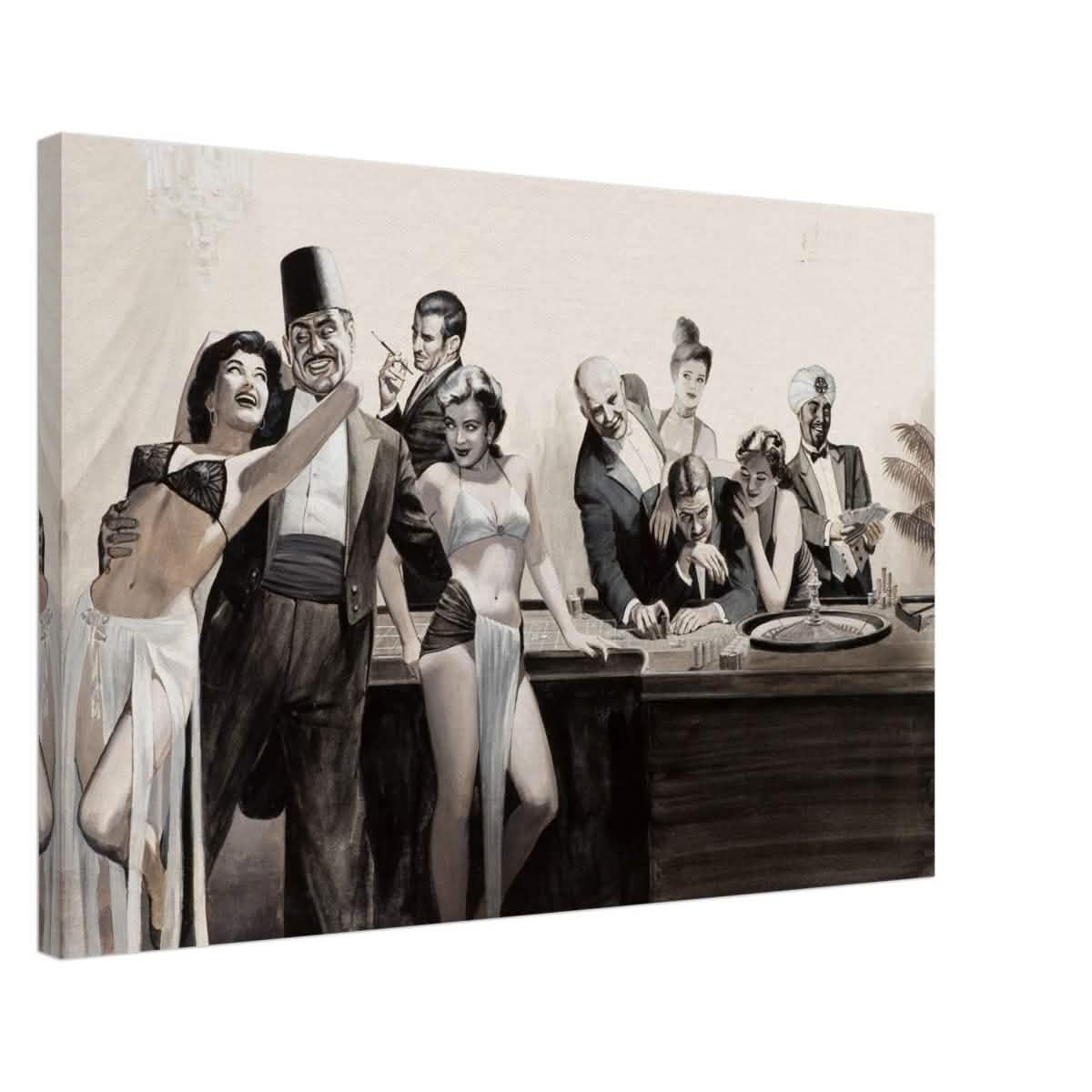 Casino Royale Nights | Vintage Glamour - Canvas - 50x75 cm / 20x30″ -