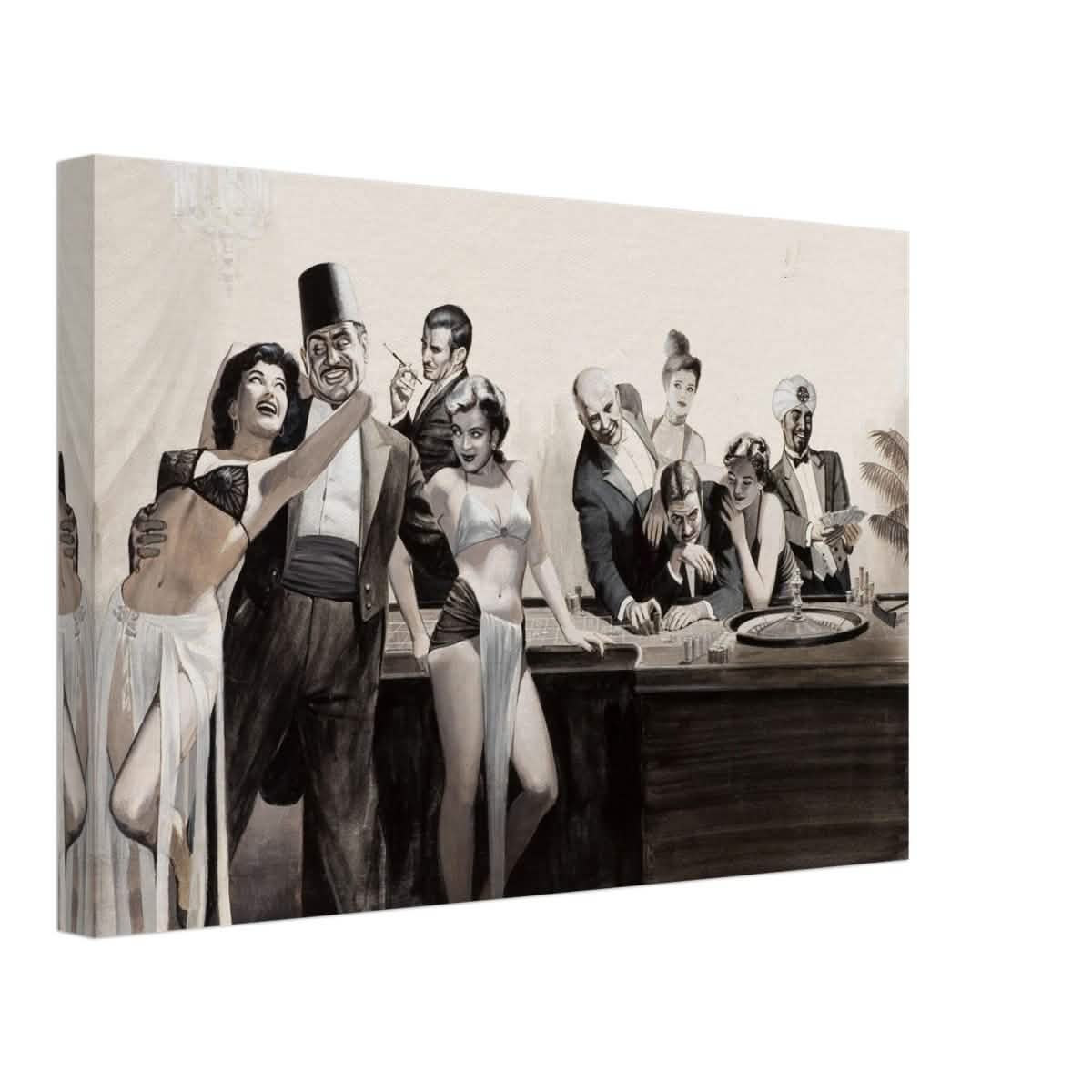 Casino Royale Nights | Vintage Glamour - Canvas - 30x45 cm / 12x18″ -