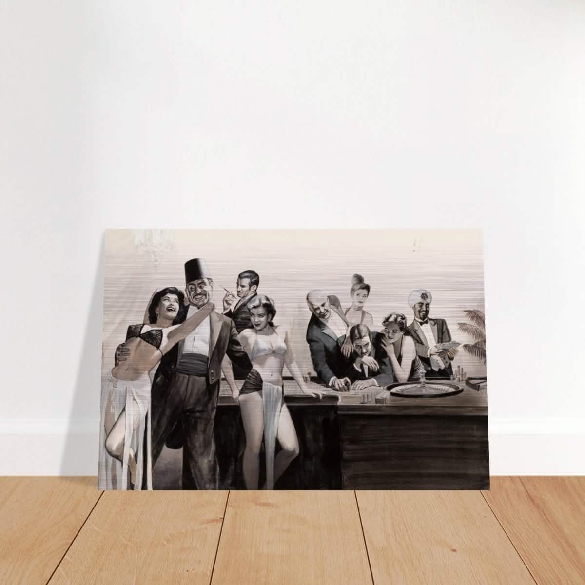 Casino Royale Nights | Vintage Glamour - Brushed Aluminum Print - 50x75 cm / 20x30″ -