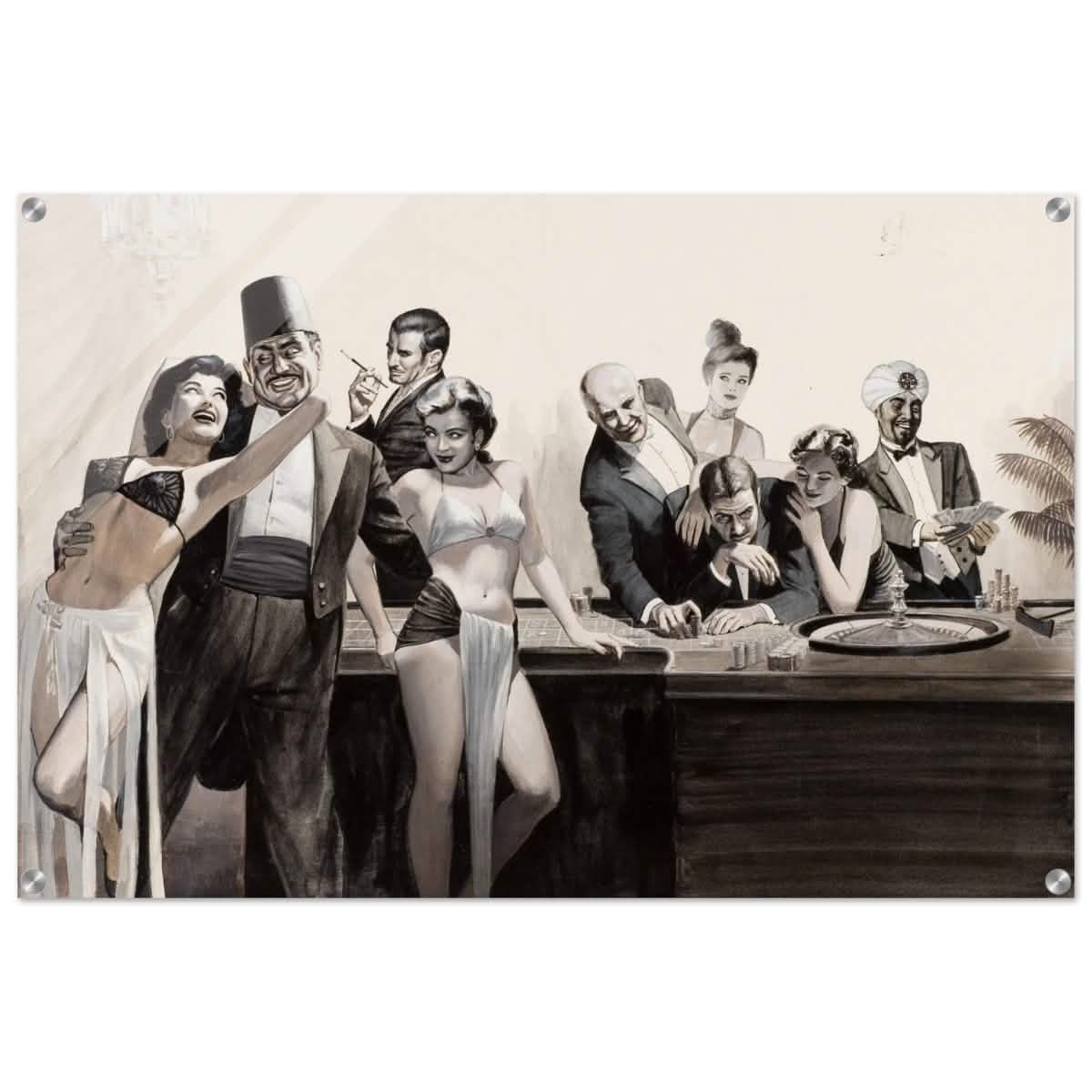 Casino Royale Nights | Vintage Glamour - Acrylic Print - 60x90 cm / 24x36″ -
