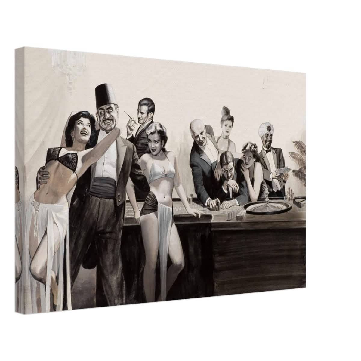 Casino Royale Nights | Vintage Glamour - Canvas - 40x60 cm / 16x24″ -