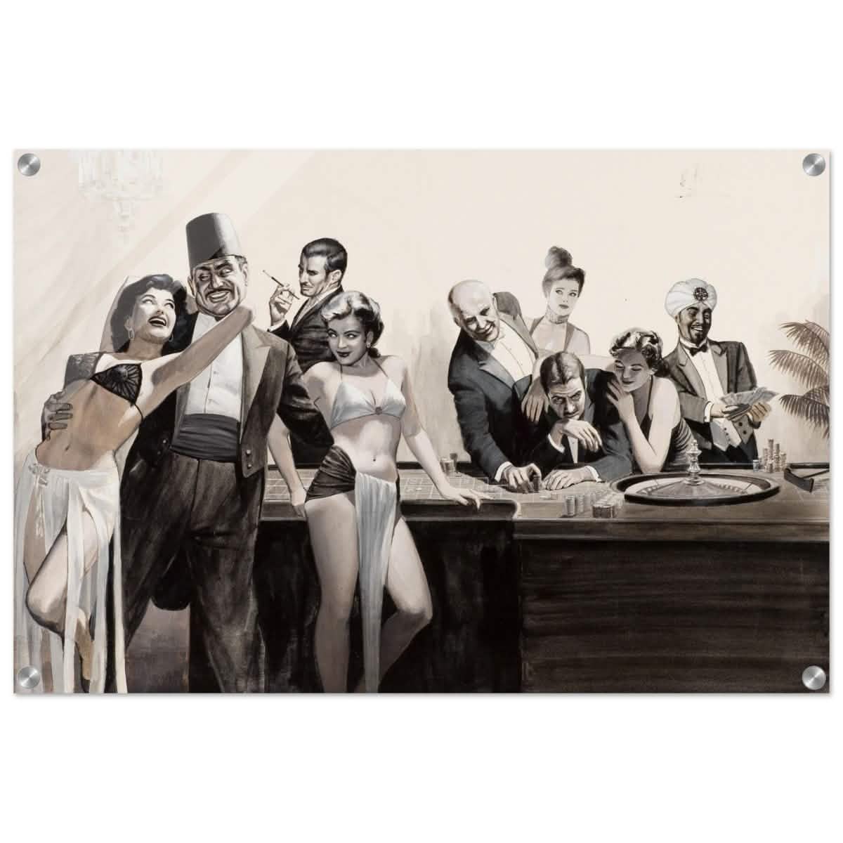 Casino Royale Nights | Vintage Glamour - Acrylic Print - 50x75 cm / 20x30″ -