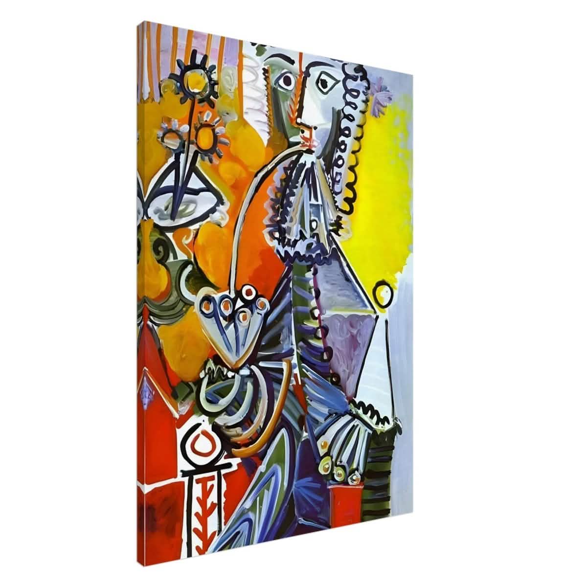 Cavalier with Pipe by Pablo Picasso | Da Vinci Cubism Wall art Print - Acrylic Print - 30x45 cm / 12x18″ -