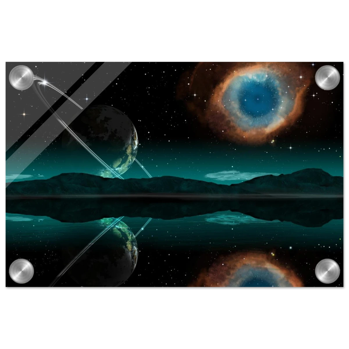 "Celestial Reflections" – A Portal Beyond the Stars | Wall art Print - Acrylic Print - 20x30 cm / 8x12″ -