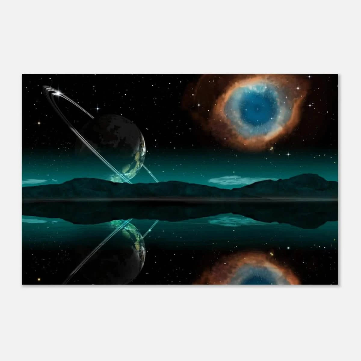 "Celestial Reflections" – A Portal Beyond the Stars | Wall art Print - Aluminum Print - 60x90 cm / 24x36″ -