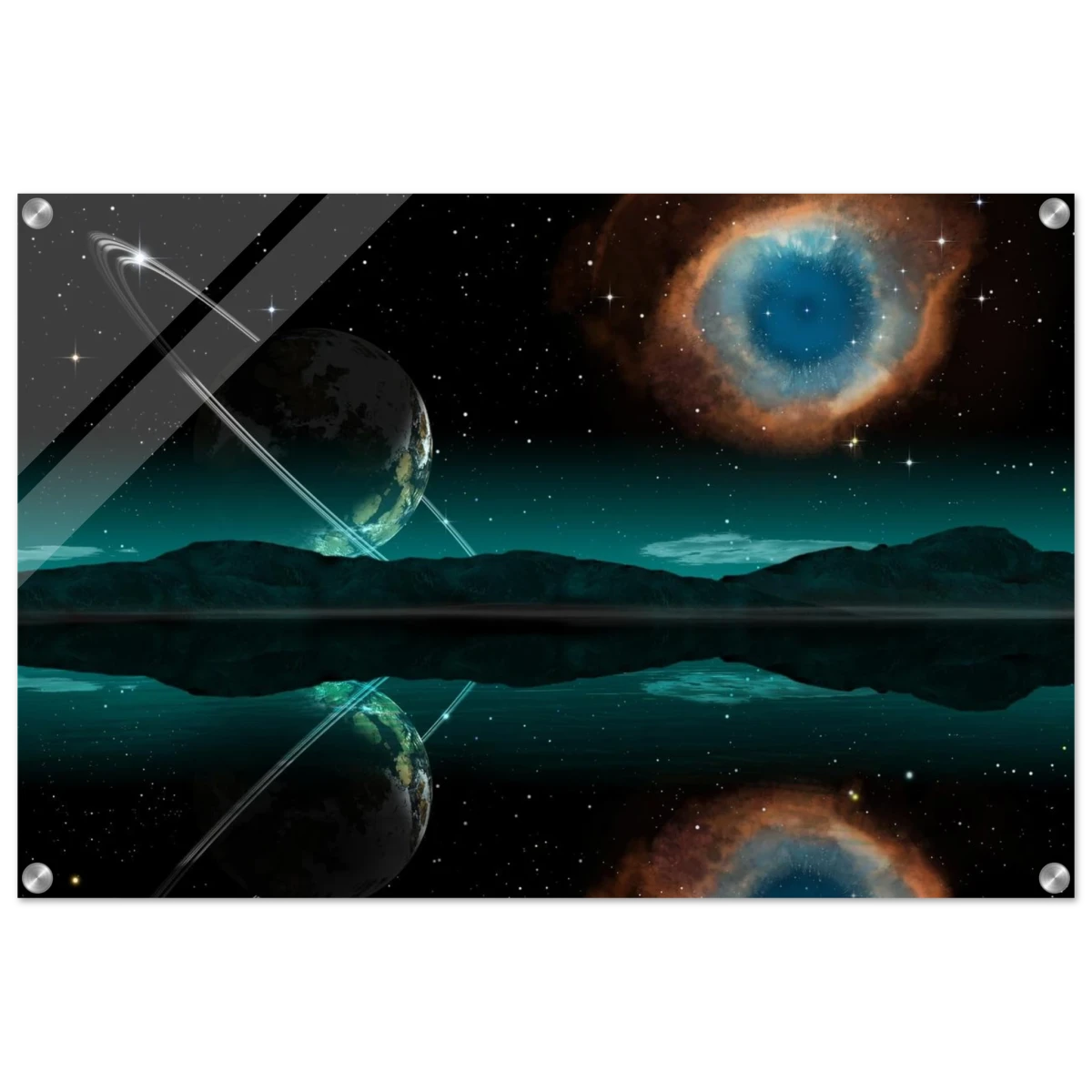 "Celestial Reflections" – A Portal Beyond the Stars | Wall art Print - Acrylic Print - 50x75 cm / 20x30″ -