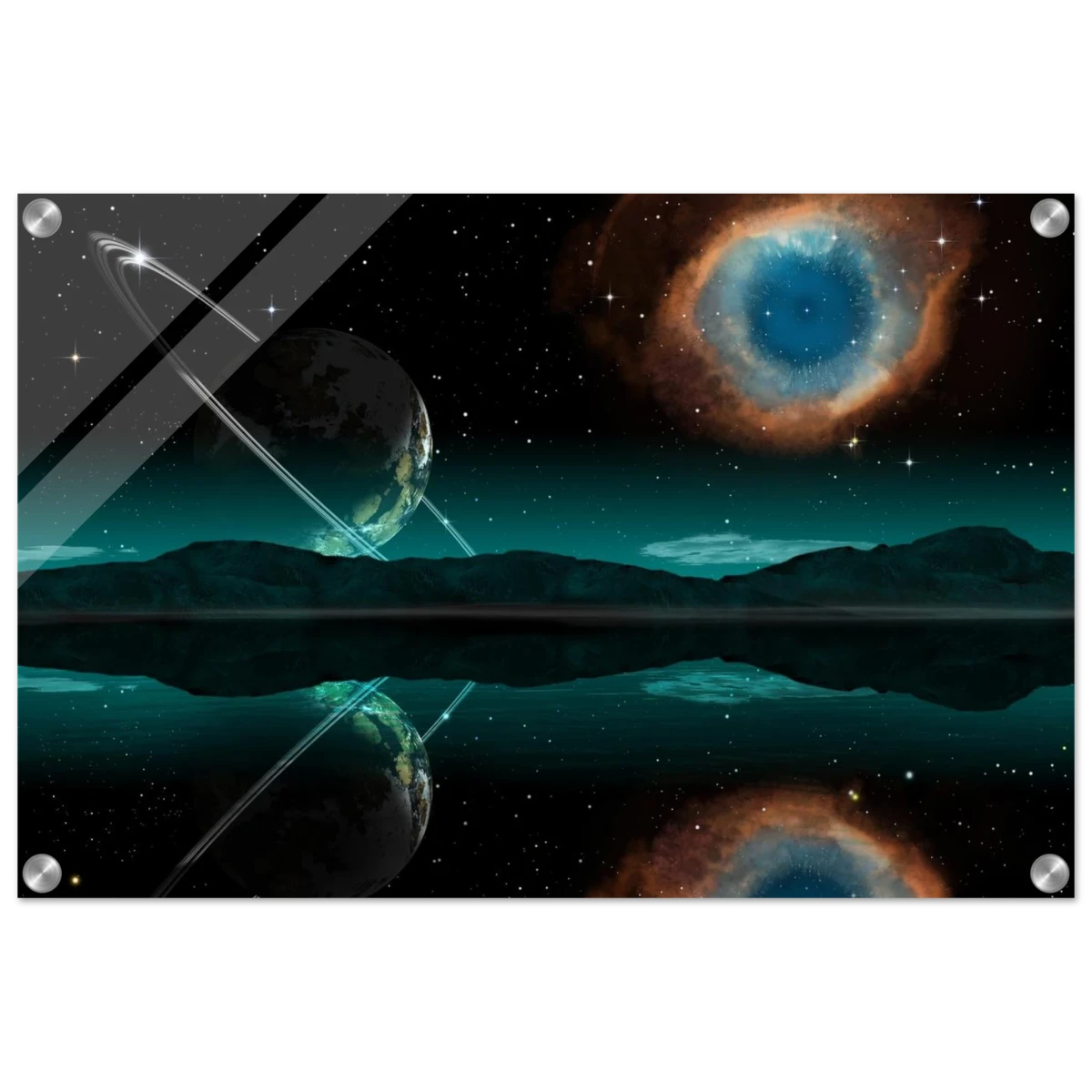 "Celestial Reflections" – A Portal Beyond the Stars | Wall art Print - Acrylic Print - 40x60 cm / 16x24″ -