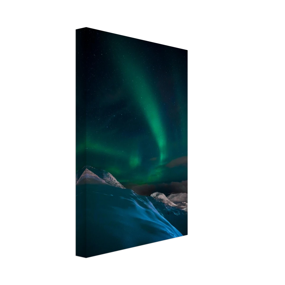 "Celestial Veil" – Dancing Lights Over Arctic Silence Fine Art Photography | Northern Lights Wall Art Print - Canvas - 20x30 cm / 8x12″ -