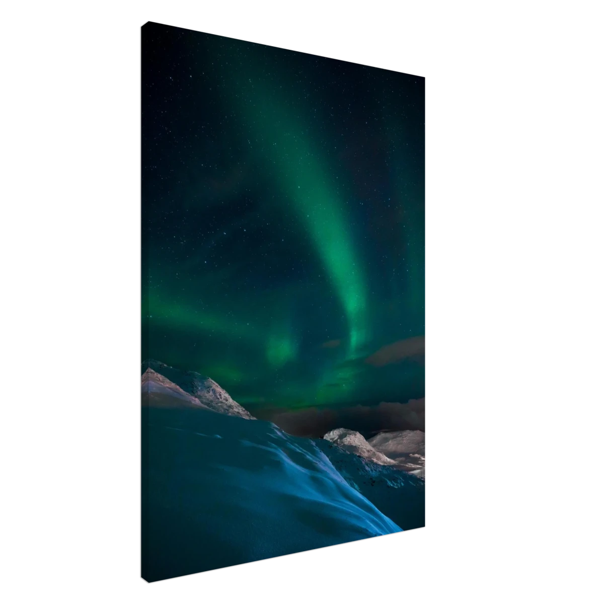 "Celestial Veil" – Dancing Lights Over Arctic Silence Fine Art Photography | Northern Lights Wall Art Print - Canvas - 70x100 cm / 28x40″ -