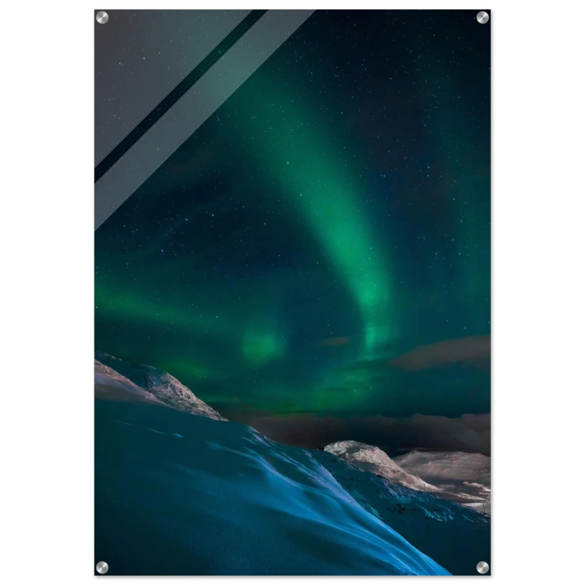"Celestial Veil" – Dancing Lights Over Arctic Silence Fine Art Photography | Northern Lights Wall Art Print - Acrylic Print - 70x100 cm / 28x40″ -