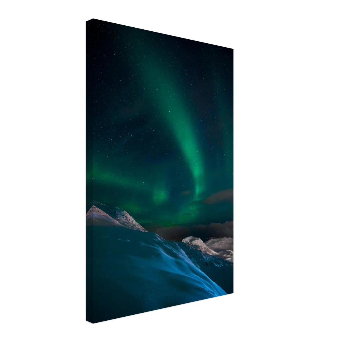 "Celestial Veil" – Dancing Lights Over Arctic Silence Fine Art Photography | Northern Lights Wall Art Print - Canvas - 40x60 cm / 16x24″ -