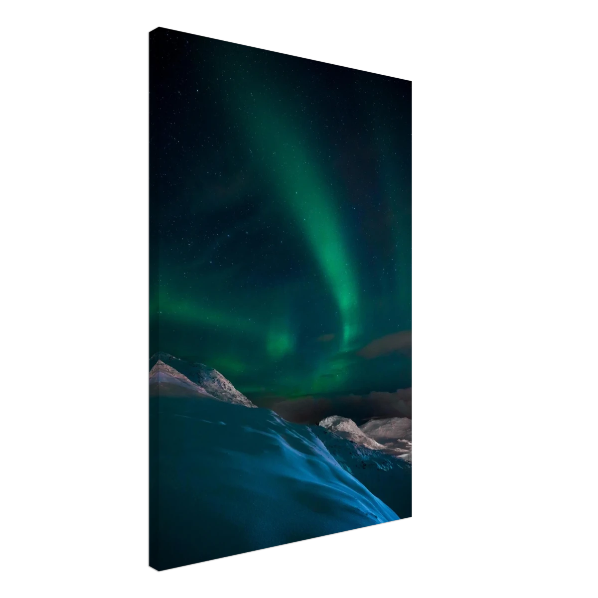 "Celestial Veil" – Dancing Lights Over Arctic Silence Fine Art Photography | Northern Lights Wall Art Print - Canvas - 50x75 cm / 20x30″ -