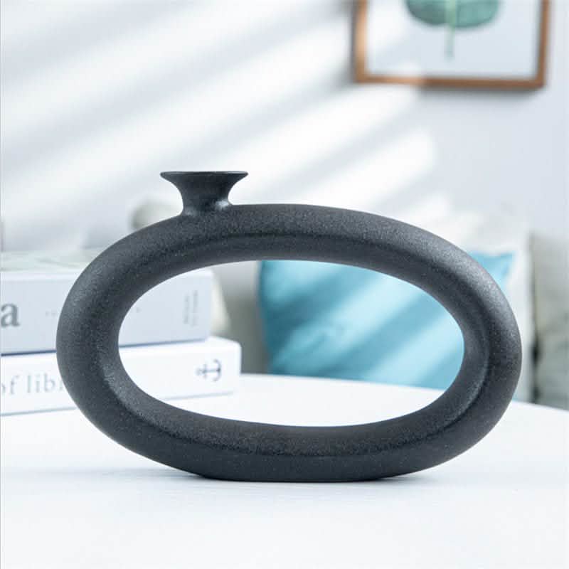 Ceramic Art Living Room Decoration Ornaments Flower Stand - N -