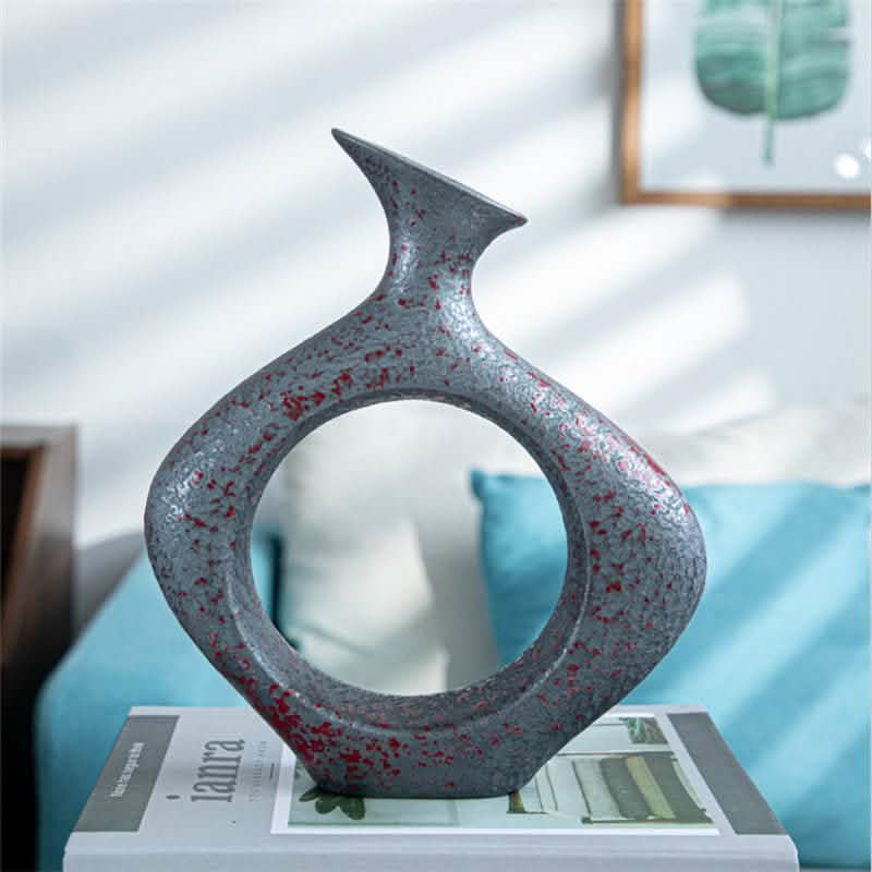 Ceramic Art Living Room Decoration Ornaments Flower Stand - K -