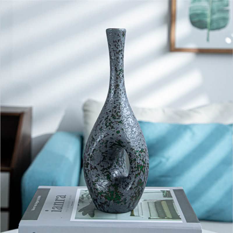 Ceramic Art Living Room Decoration Ornaments Flower Stand - G -