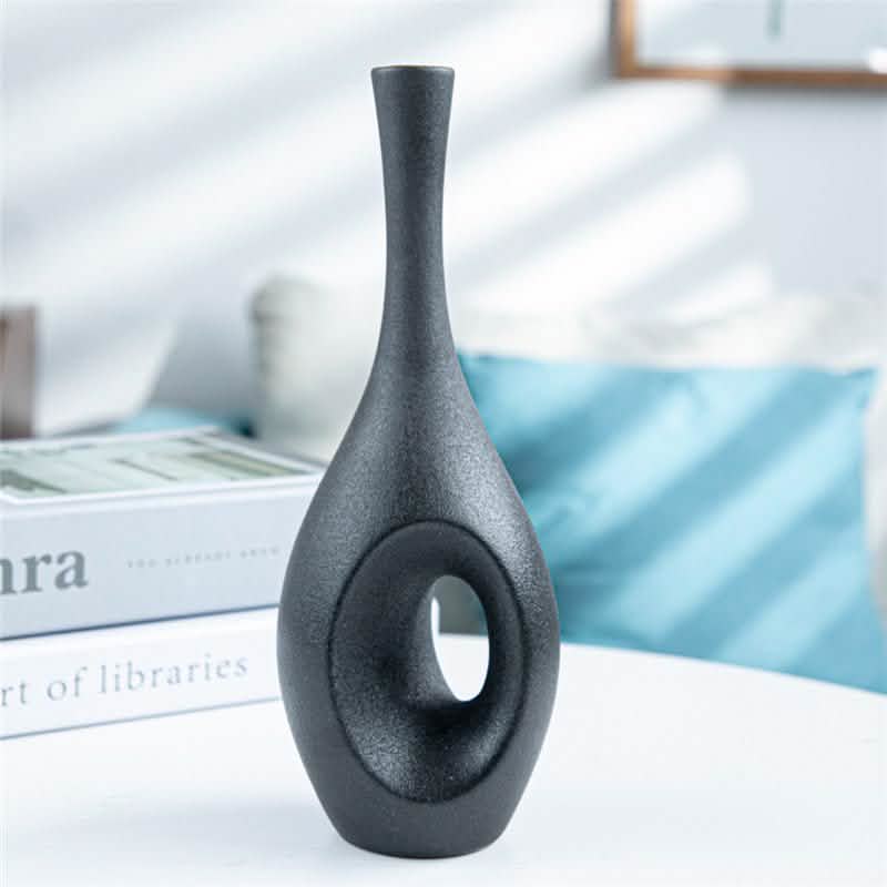 Ceramic Art Living Room Decoration Ornaments Flower Stand - J -