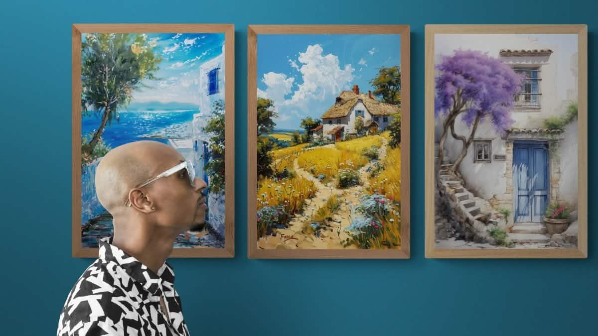 Charming Getaways Set | Mediterranean Escape - Canvas - 30X45 CM / 12X18″ -