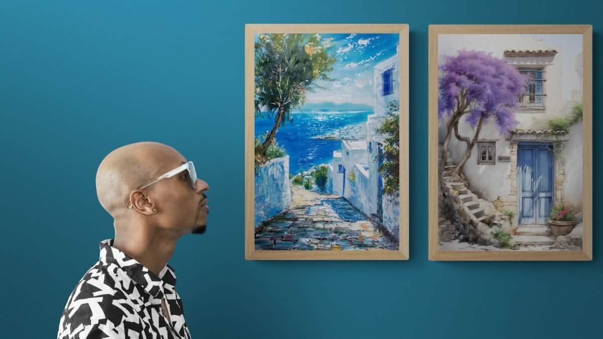 Charming Getaways Set | Mediterranean Escape - Canvas - 30X45 CM / 12X18″ -