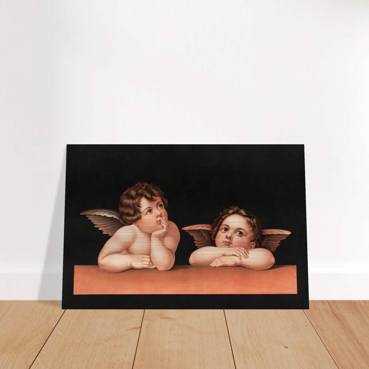 Cherubs after Raphael Vintage Wall Art 1890 - Brushed Aluminum Print - 40x60 cm / 16x24″ -