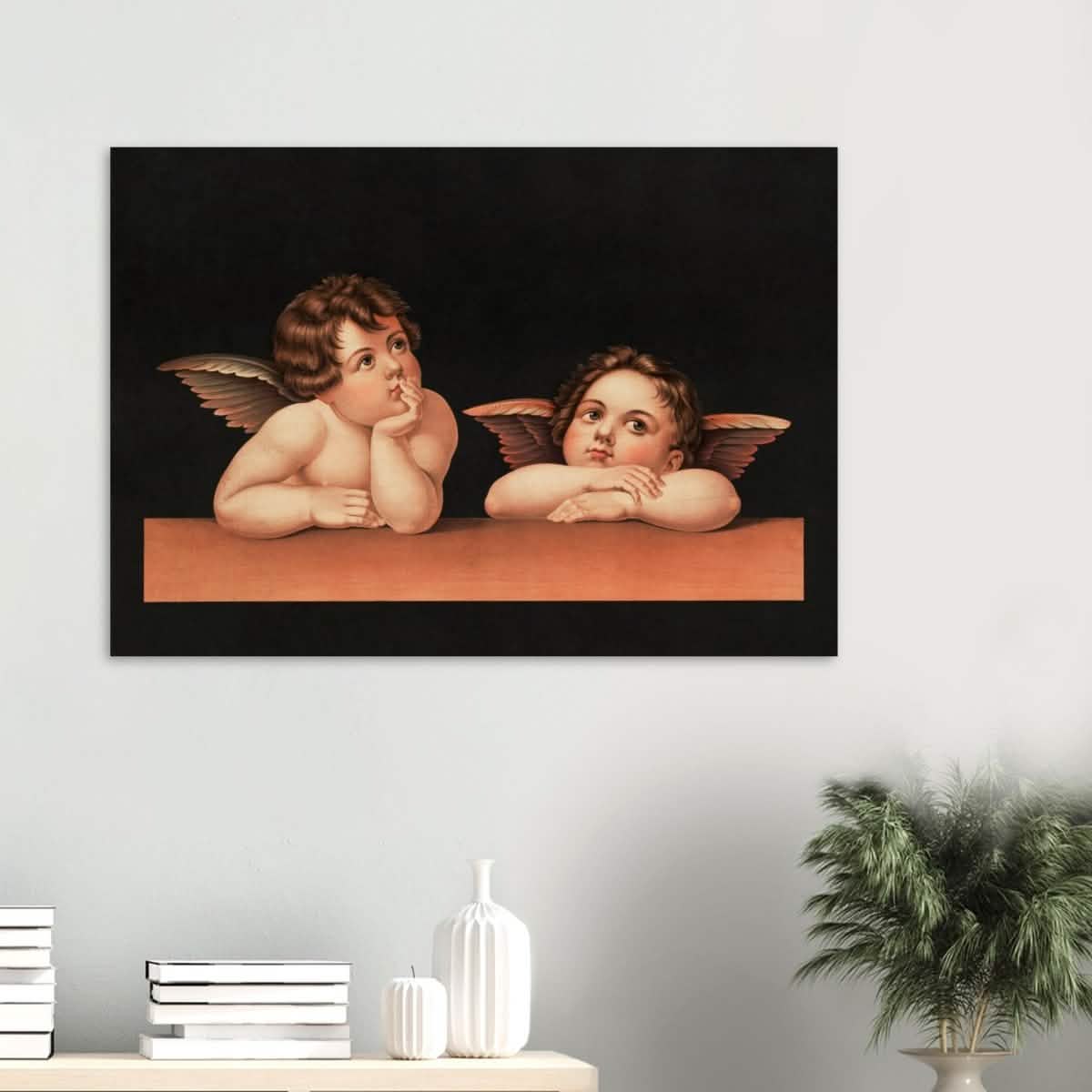 Cherubs after Raphael Vintage Wall Art 1890 - Wood Prints - 70x100 cm / 28x40″ - 10 mm