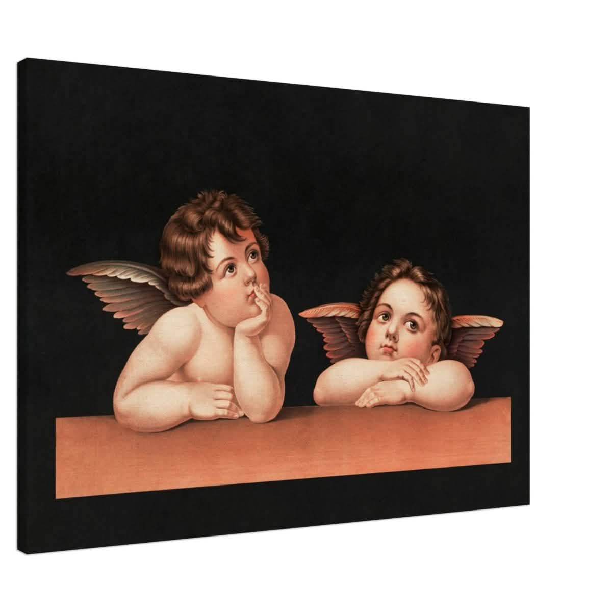 Cherubs after Raphael Vintage Wall Art 1890 - Canvas - 70x100 cm / 28x40″ - Slim