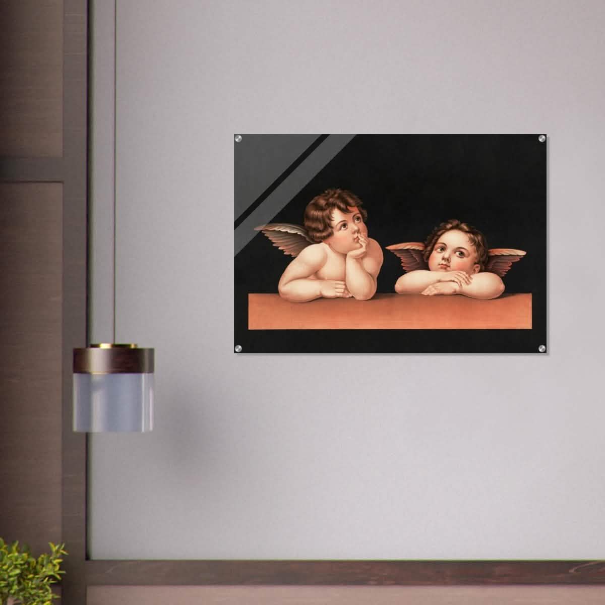Cherubs after Raphael Vintage Wall Art 1890 - Acrylic Print - 70x100 cm / 28x40″ -