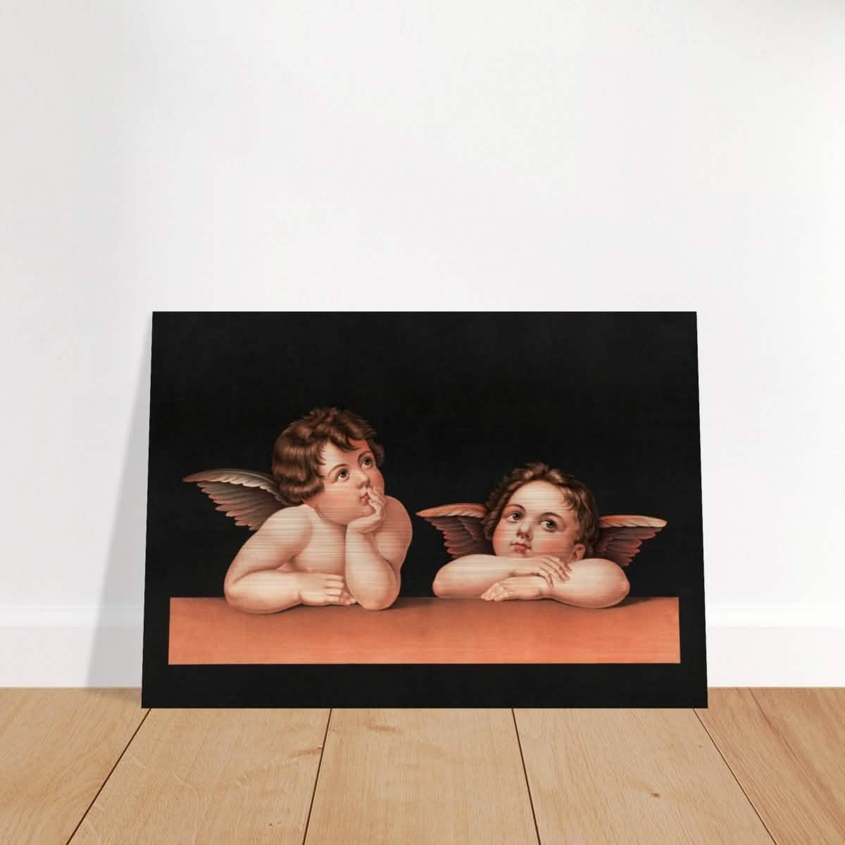 Cherubs after Raphael Vintage Wall Art 1890 - Brushed Aluminum Print - 70x100 cm / 28x40″ -