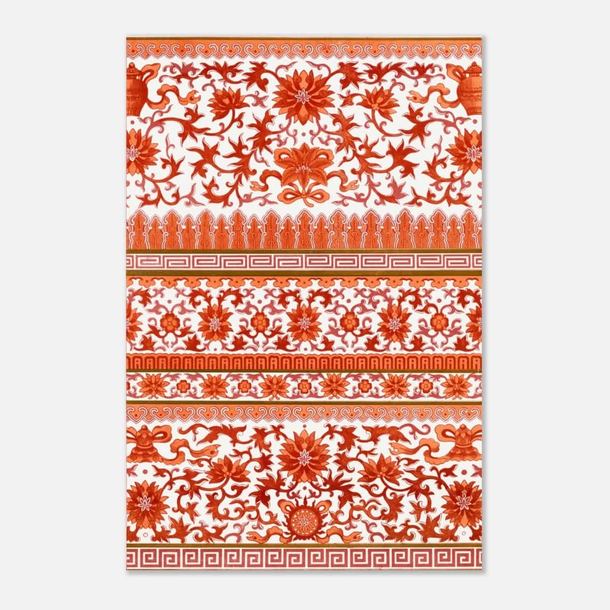 Chinese Ornament - Geometric Art - Aluminum Print - 40x60 cm / 16x24″ -