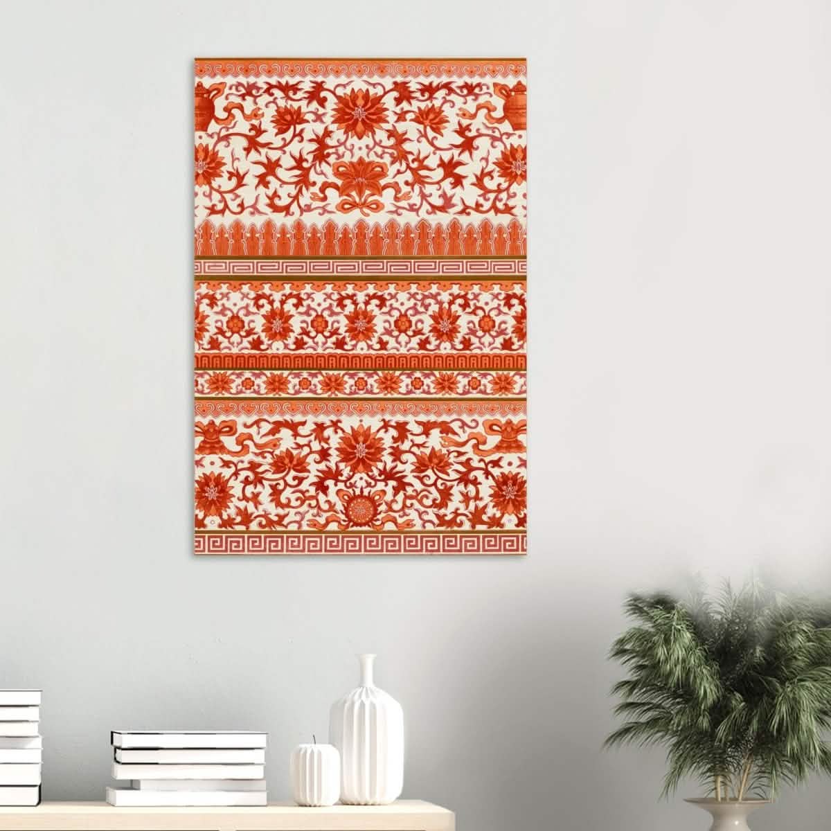 Chinese Ornament - Geometric Art - Wood Prints - 60x90 cm / 24x36″ - 20 mm