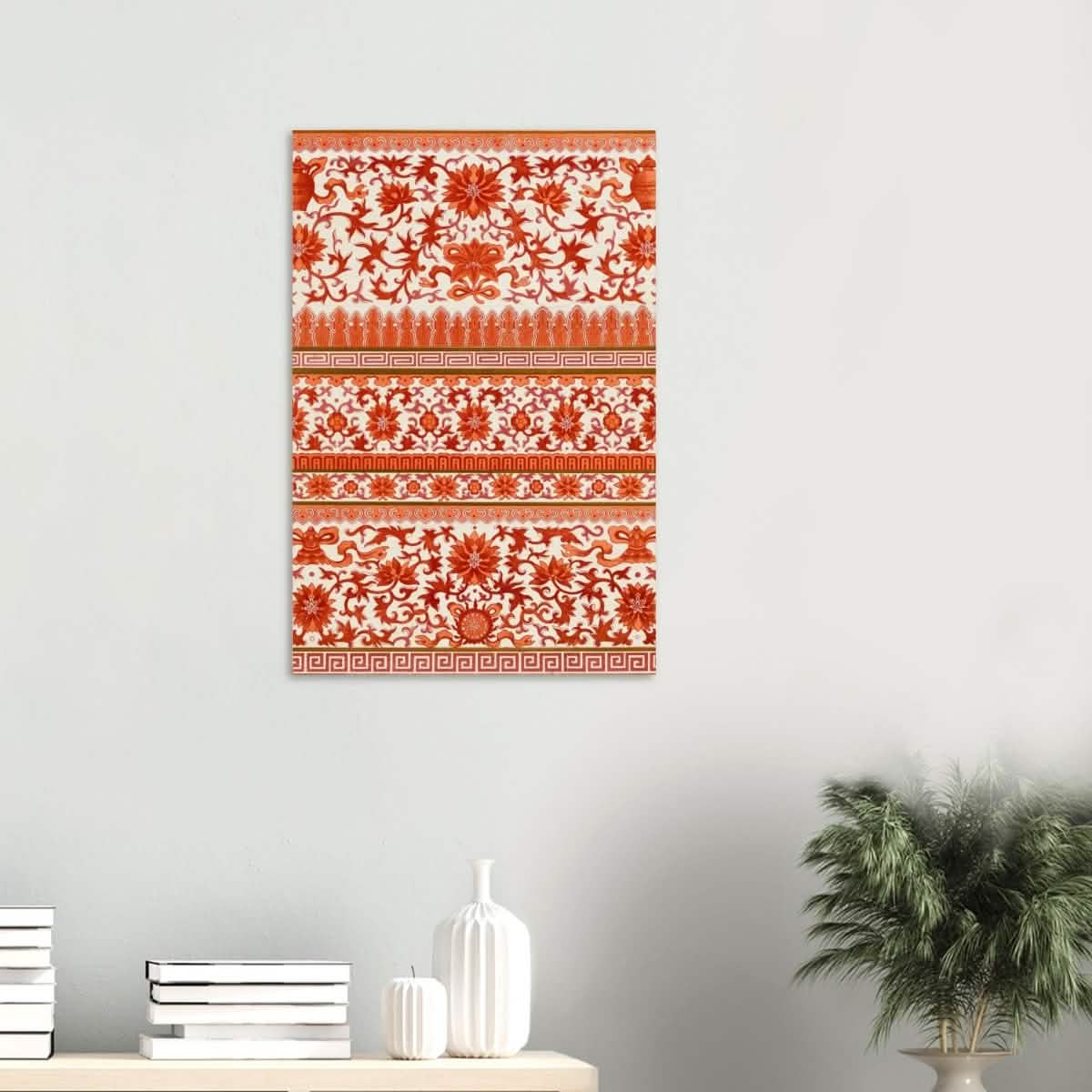 Chinese Ornament - Geometric Art - Wood Prints - 50x75 cm / 20x30″ - 20 mm