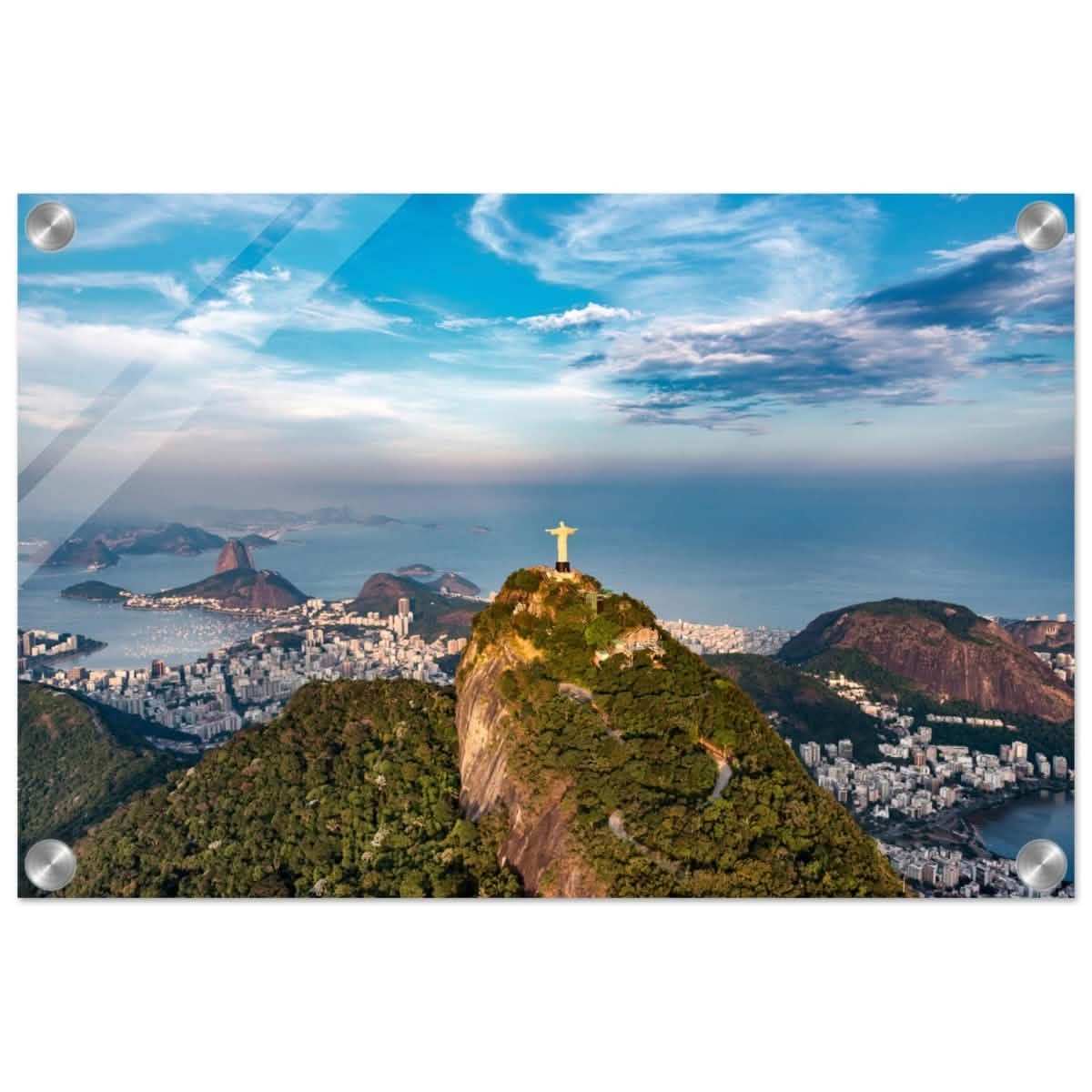 Christ the Redeemer – Guardian of Rio | Wall art print - 30x45 cm / 12x18″ - Acrylic Print -
