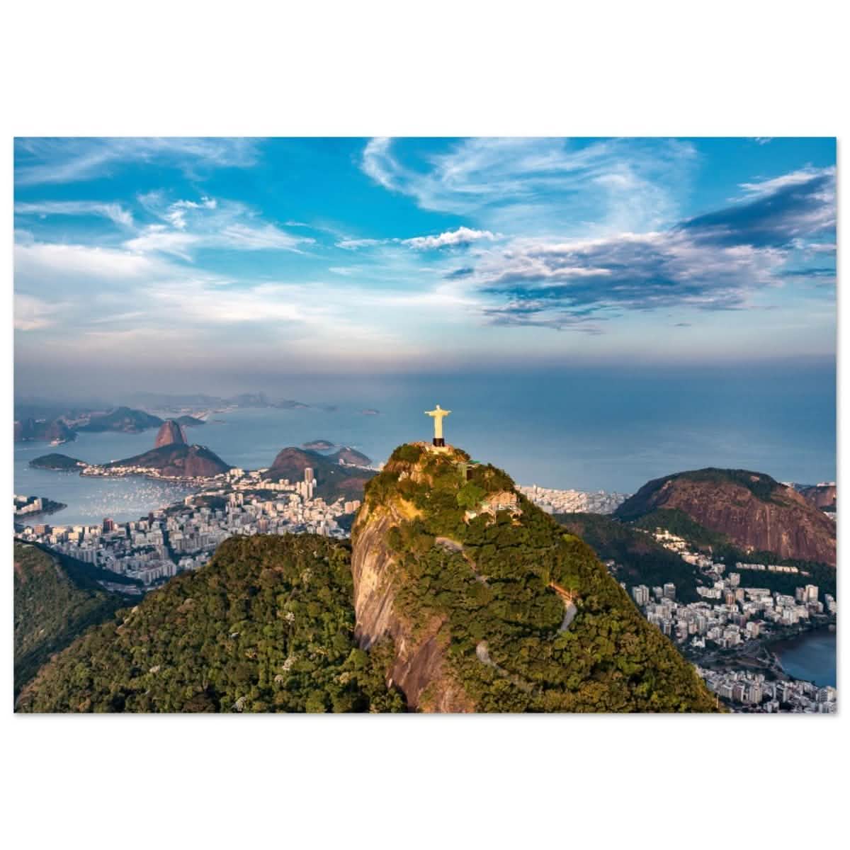 Christ the Redeemer – Guardian of Rio | Wall art print - 70x100 cm / 28x40″ - Aluminum Print -