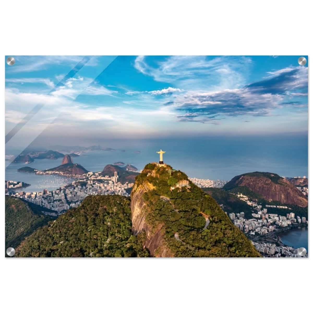 Christ the Redeemer – Guardian of Rio | Wall art print - 50x75 cm / 20x30″ - Acrylic Print -