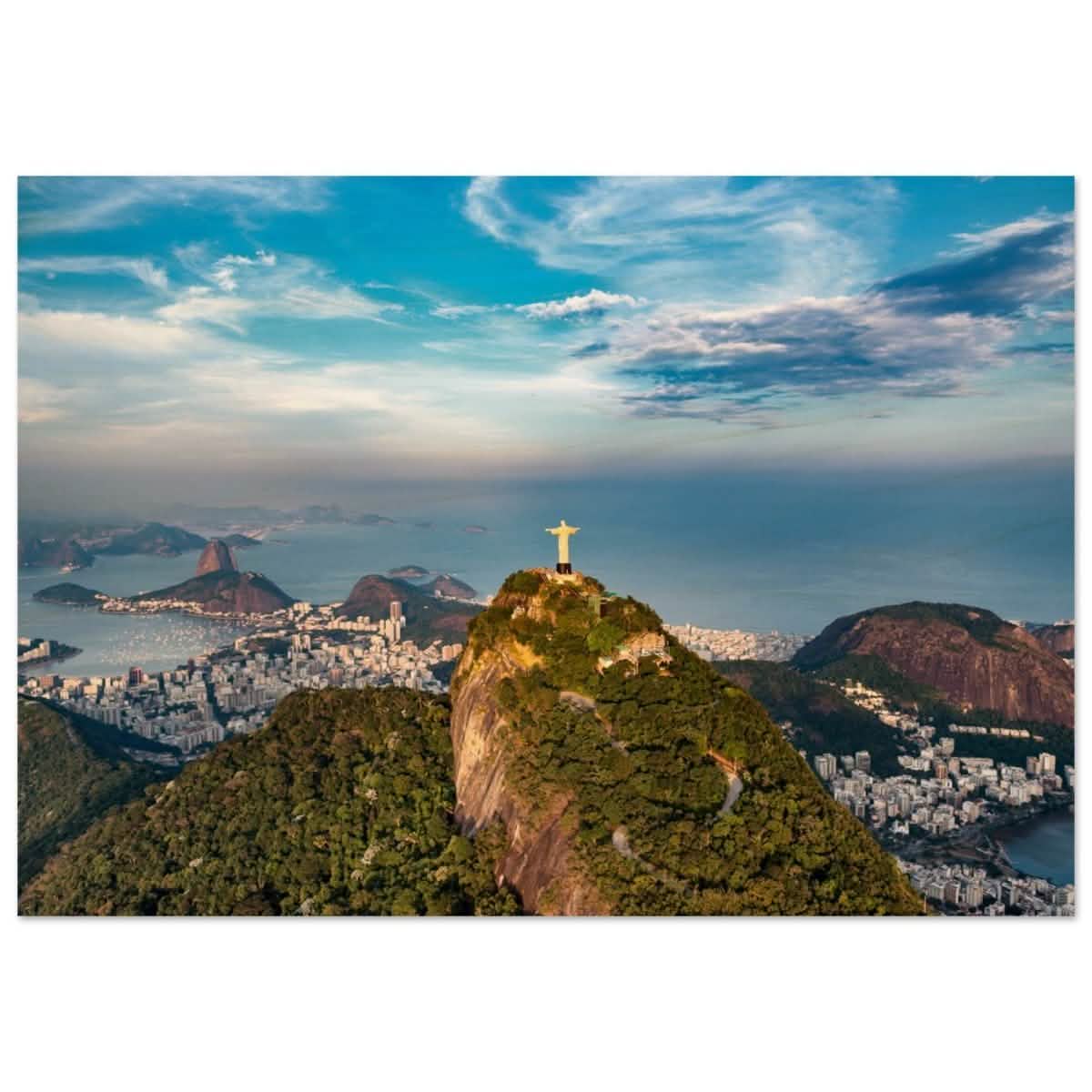 Christ the Redeemer – Guardian of Rio | Wall art print - 70x100 cm / 28x40″ - Wood Prints -