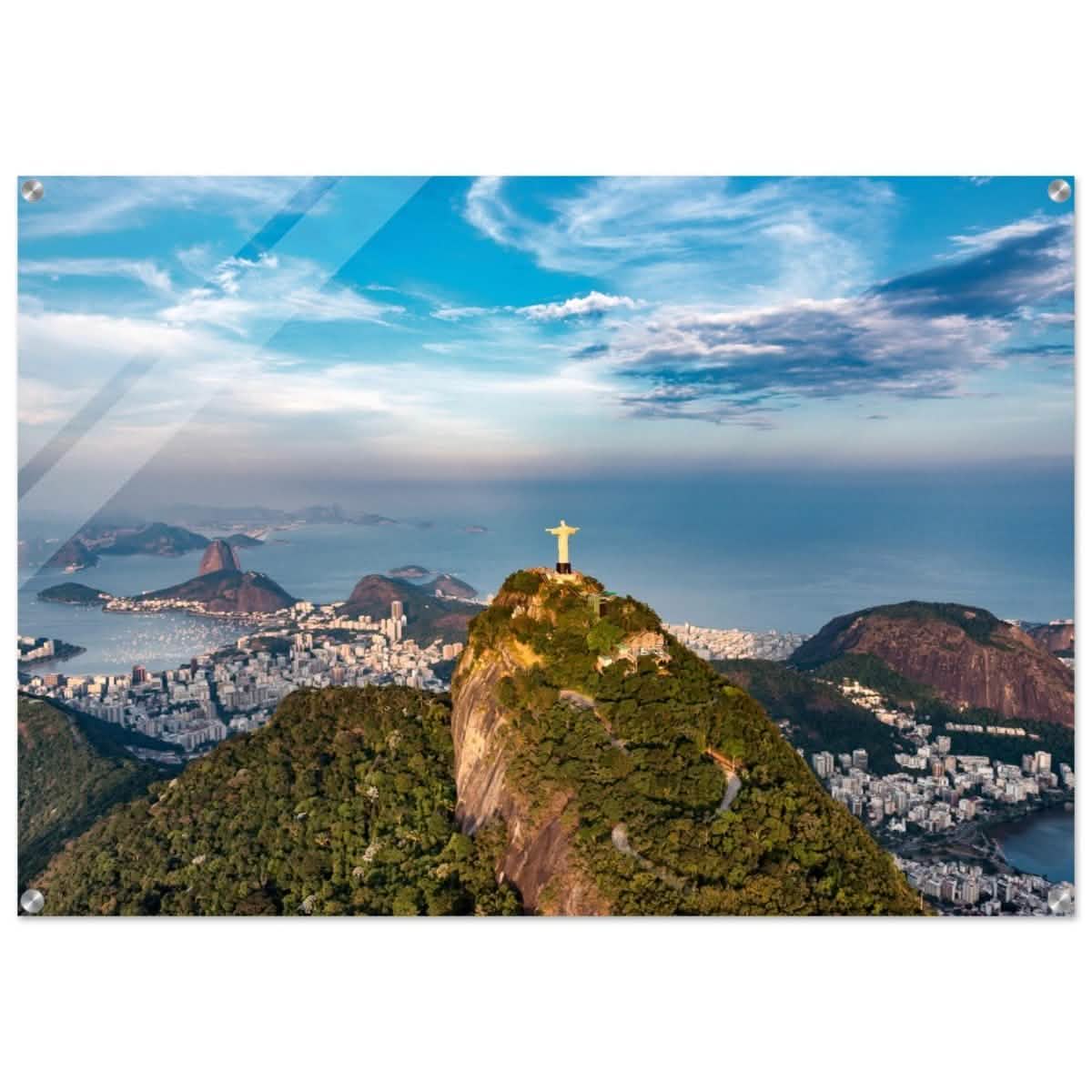 Christ the Redeemer – Guardian of Rio | Wall art print - 70x100 cm / 28x40″ - Acrylic Print -