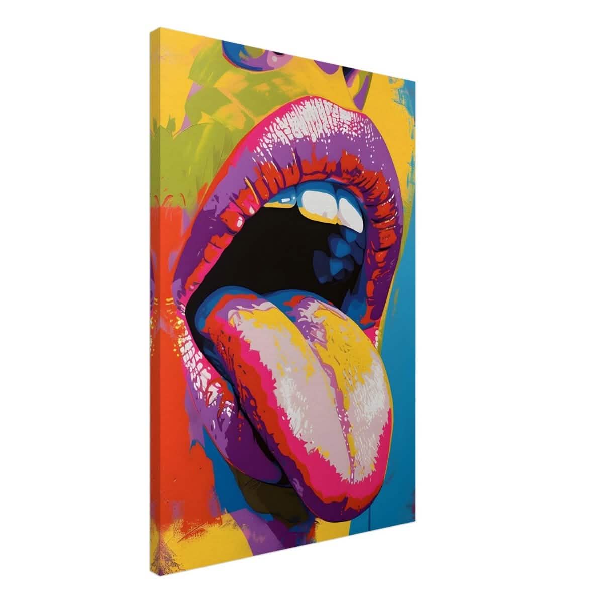Chromatic Expression | Pop Art Portrait wall art print - Canvas - 50x75 cm / 20x30″ -