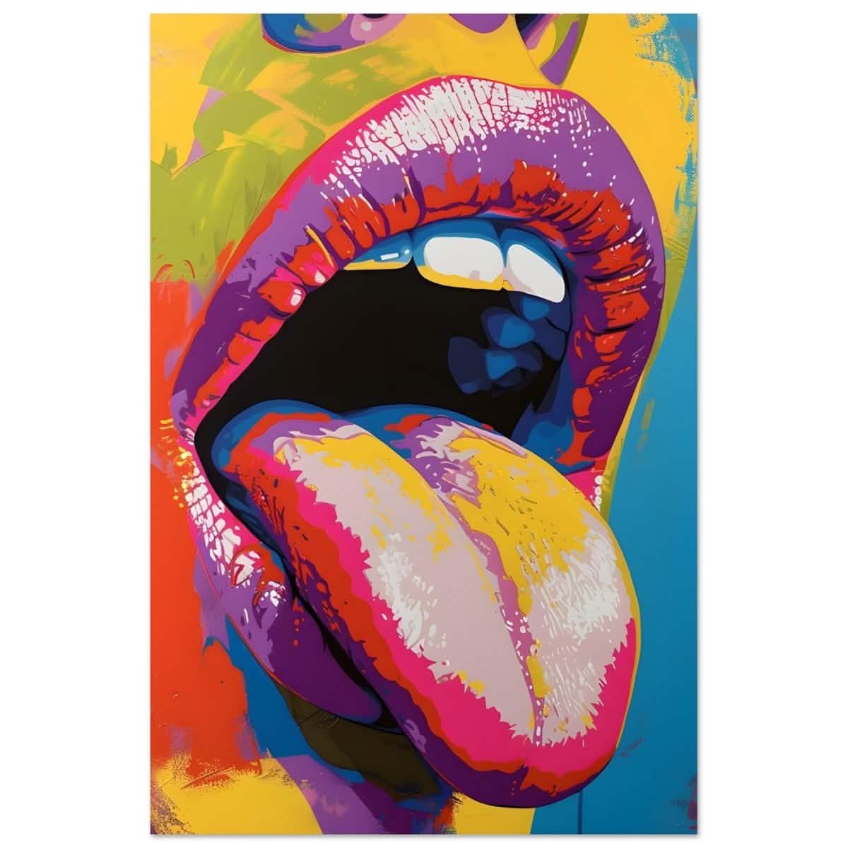 Chromatic Expression | Pop Art Portrait wall art print - Aluminum Print - 60x90 cm / 24x36″ -