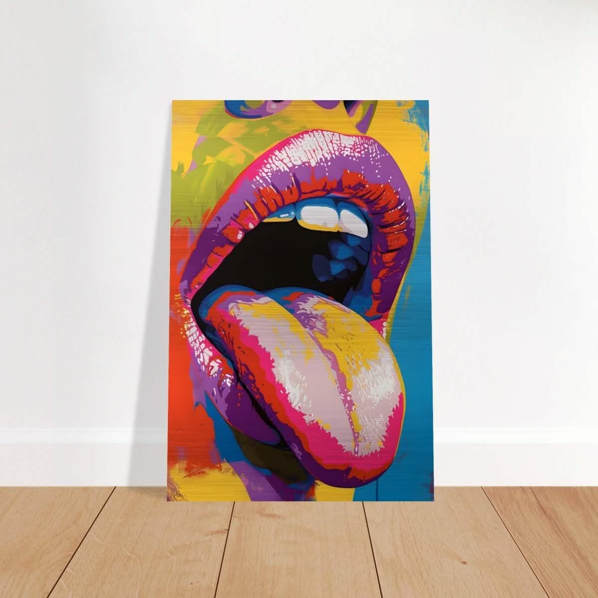 Chromatic Expression | Pop Art Portrait wall art print - Brushed Aluminum Print - 40x60 cm / 16x24″ -