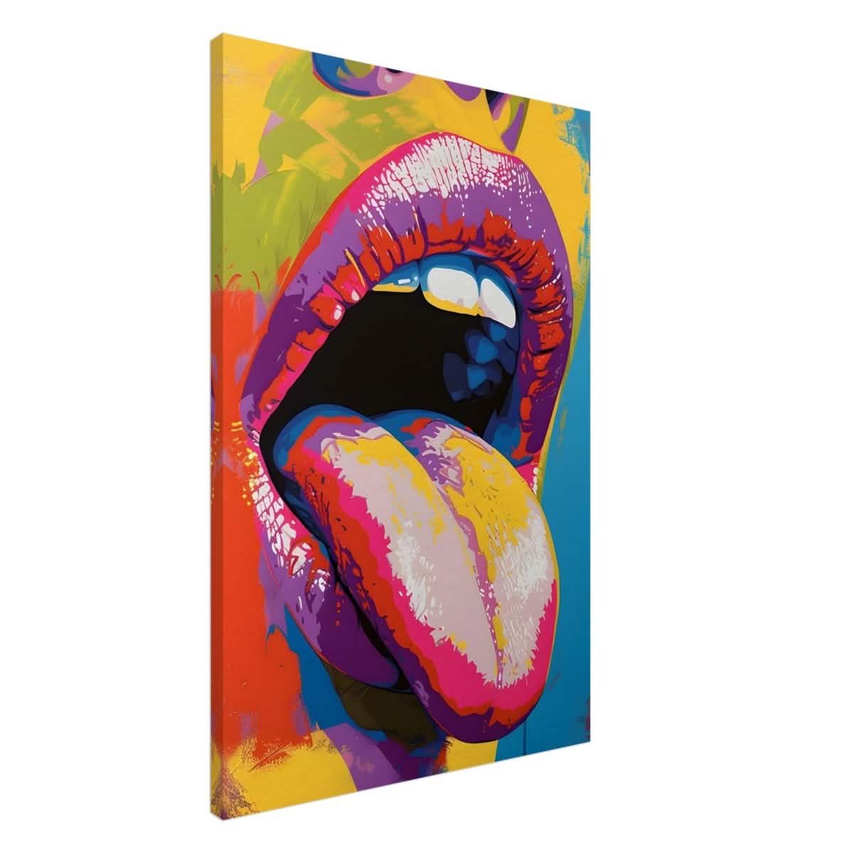 Chromatic Expression | Pop Art Portrait wall art print - Canvas - 60x90 cm / 24x36″ -