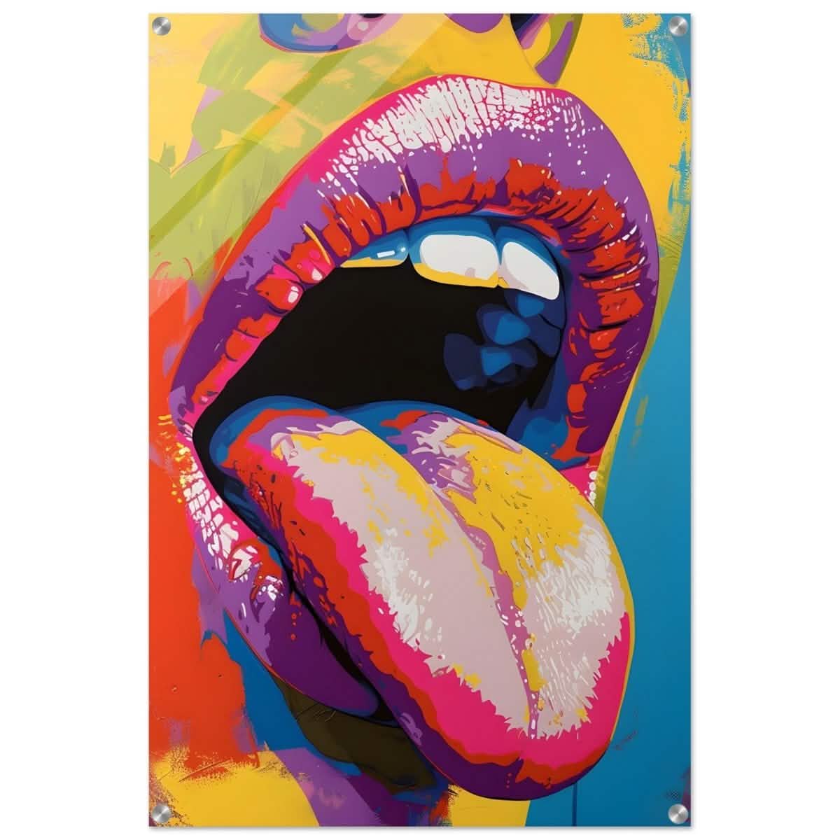 Chromatic Expression | Pop Art Portrait wall art print - Acrylic Print - 60x90 cm / 24x36″ -