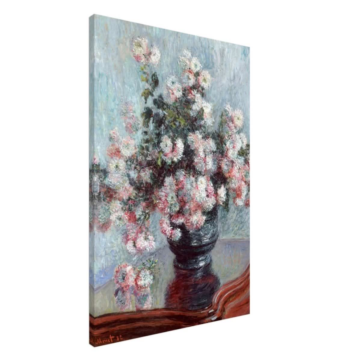 Chrysanthemums by Claude Monet - Canvas - 60x90 cm / 24x36″ - Slim